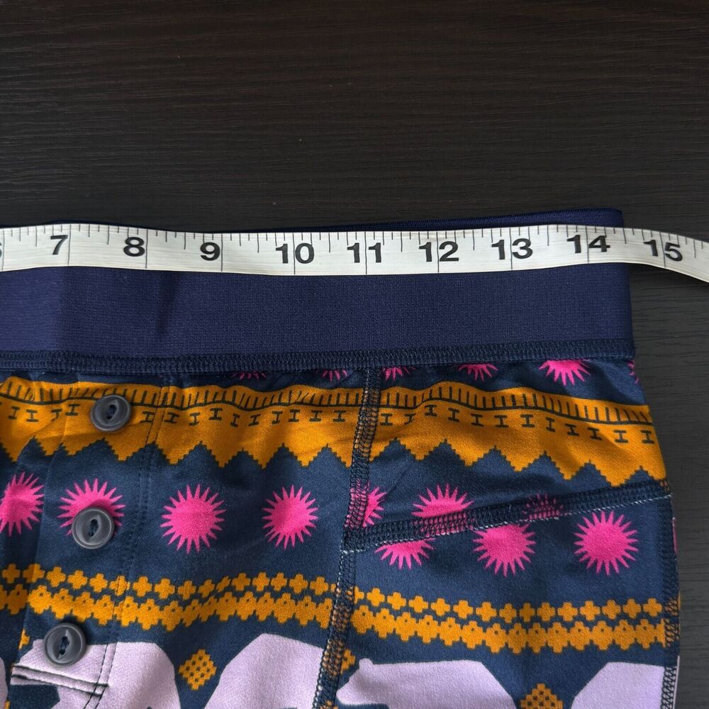 Free People Fireside Base Layer Leggings Womens Large Pants Bear Stripe Ski Snow - Picture 9 of 12